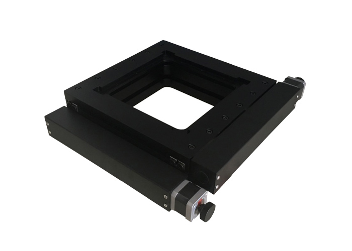 PT-XY100精密電動整體位移臺光學二維平移臺行程100×100滑臺模組